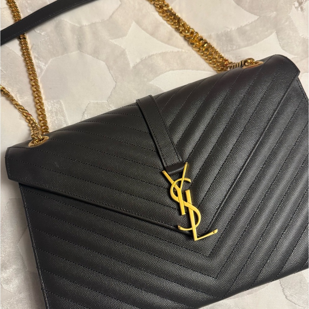 NWT ✨ Saint Laurent Envelope Bag Coal